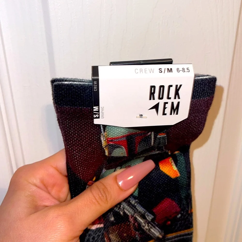 Rock Em | Star Wars Boba Fett Crew Socks